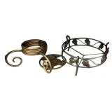 Iron Stands, Bear Trivet, and Salad Bowls