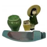 Royal Copley Planter, Vase, and Boat