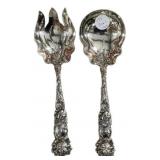 7.270 ozt, Klien and Fink Sterling Silver Salad Se