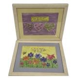 Two Framed Childs Prints 12"h., 16"w