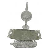 VTG Glass Candy Dish, Tray, and Dishes