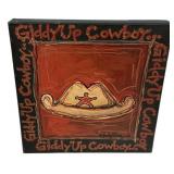 Signed Wendy Giddy Up Cowboy 12" x 12"