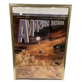 38"h., 26"w Amazing Saturn Movie Poster