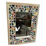34"h., 24"w Mosaic Wall Mirror