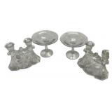 Fostoria Mayflower Etch Candy Compotes and Anchor
