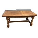 30"h., 72"L, 36"w restle Farmhouse Dining Table