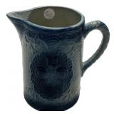Hull Apricot Medallion Blue and White Salt Glaze S