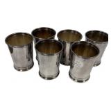 6 Newport Silver Plate Julipee Cups