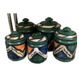 Group of Gail Pittman Canisters