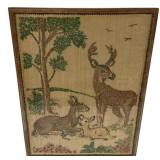21"h., 15"w Deer Cross Stitch