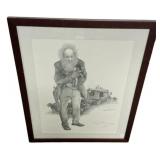 30"h., 24"w Signed Larry Print
