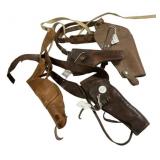 Assorted Leather Gun Holsters