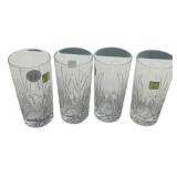 Four Marquise Waterford Tumblers