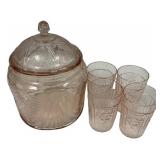 Depression Cookie Jar and Glasses