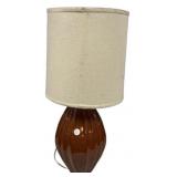 Brown Contemporary Vase Lamp 28"h