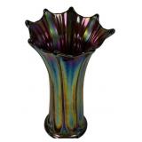 12" Northwood 9 finger thin rib amethyst carnival