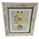 19"h., 15"w Childs Print of illustration of Noah