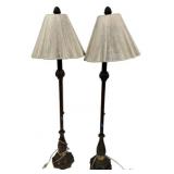Pair of Buffet Lamps 36"h