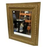 31"h. 24"w VTG Ornate Gold Gilt Wall Mirror