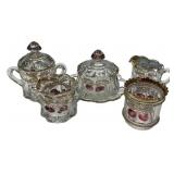 Northwood Cherry and Cable 5 Piece Table Set