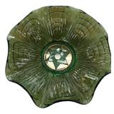 8" Carnival Green Imperial Star of David Ruffled
