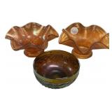Fenton Hats Holly Blackberry and Carnival Green Bo