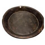 India hand-carved wooden dough bowl  19" dia