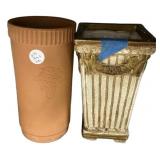 Pottery Flower Planter and Vase