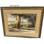 Signed Emmitt Thames 1975 Landscape Watercolor