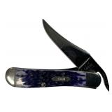 Case 61953L SS Russlock Blue Folding Knife
