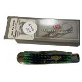 Case 6254SS HTR Green Trapper Folding Knife