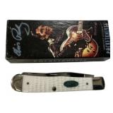Case 6254SS Elvis Presley White Trapper Folding Kn