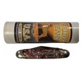 Bulldog Brand Red Abalone LG 2009 Folding Knife