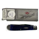 Case 6254SS Blue Trapper Folding Knife