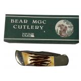 Bear MGC 661D 3 1/2in Damascus Folding Knife