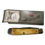 Case 6254SS BRNt OAT Trapper Folding Knife