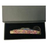 Hand Made Bear and Bull Cutlery Folding Knife