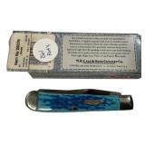 Case 6254 SS Carbi Blue Trapper Folding Knife