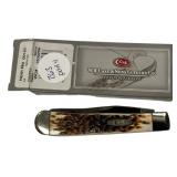 Case 6254SS Amber Trapper Folding Knife