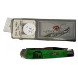 Case 6254 SS Green Trapper Folding Knife
