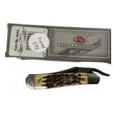 Case 61953L SS Amber Russlock Folding Knife