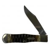 Case 61050 SS Olv Grn Cokebottle Folding Knife