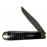 Case 6254 SS Navy Blue Trapper Folding Knife