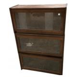 Pine Three Section Bookcase 49"h., 33"h., 12"d
