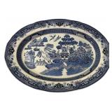 18"w Blue Willow Heritage Mint Platter