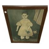 23"h, 30"w Replica Print Portrait of Mary Jane S