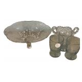 Footed Bowl, and Cups