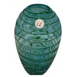 Eastern Swirl Glass Vase 11"h