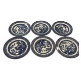 12 Churchill England Willow 10"dia Plates