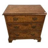 Baker Furniture Georgian Three Drawer Chest 30"h.